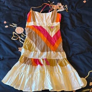 Free People Kids Dress with Pink and Orange Stripes
